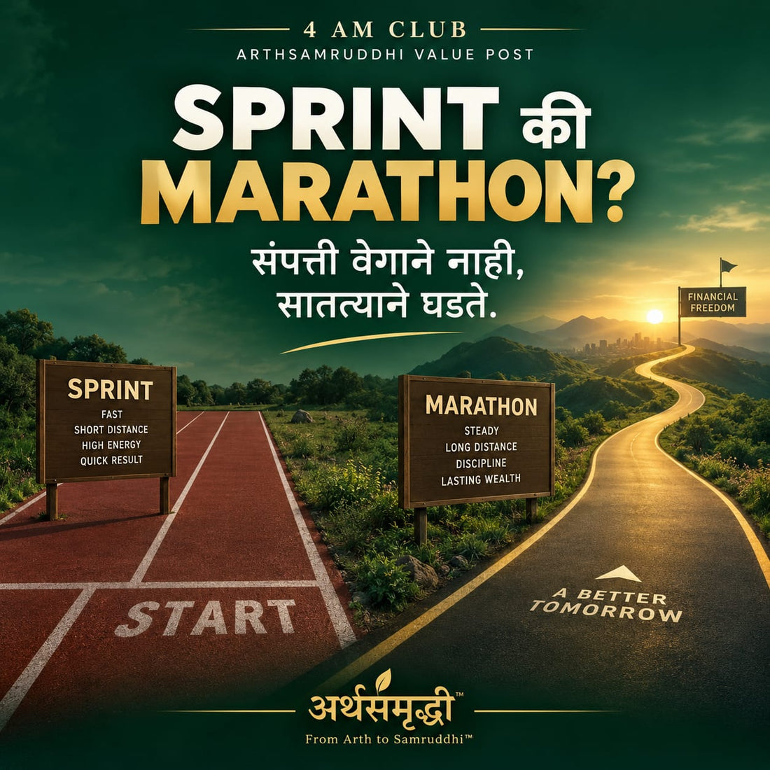 स्प्रींट की मॅरेथॉन ?