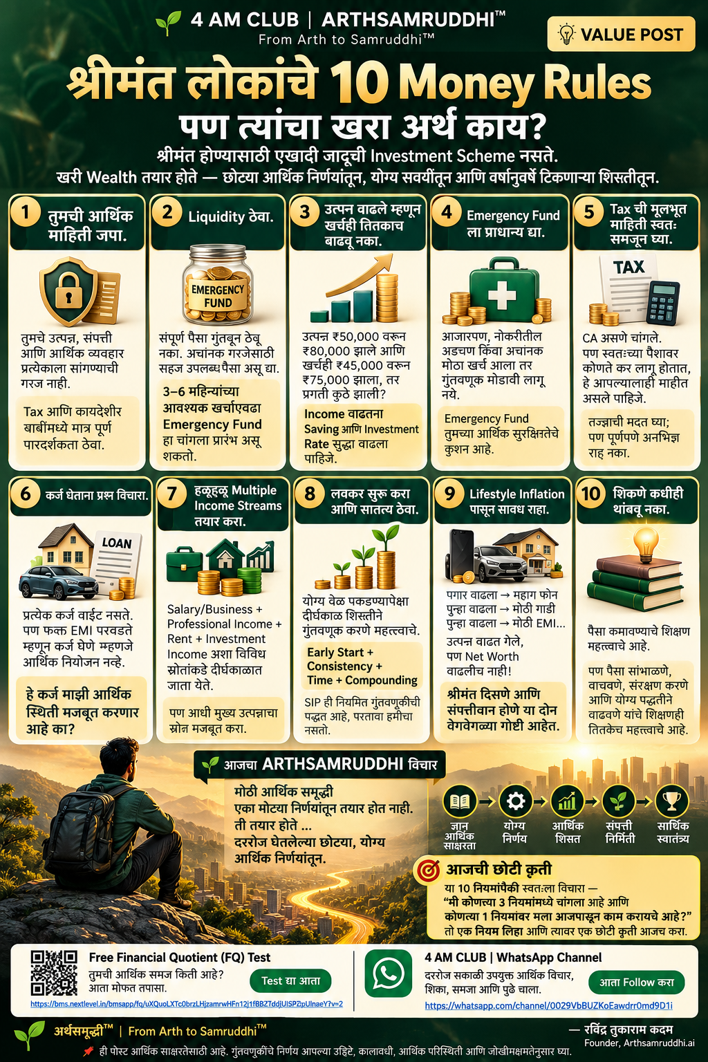 श्रीमंत लोकांचे 10 Money Rules