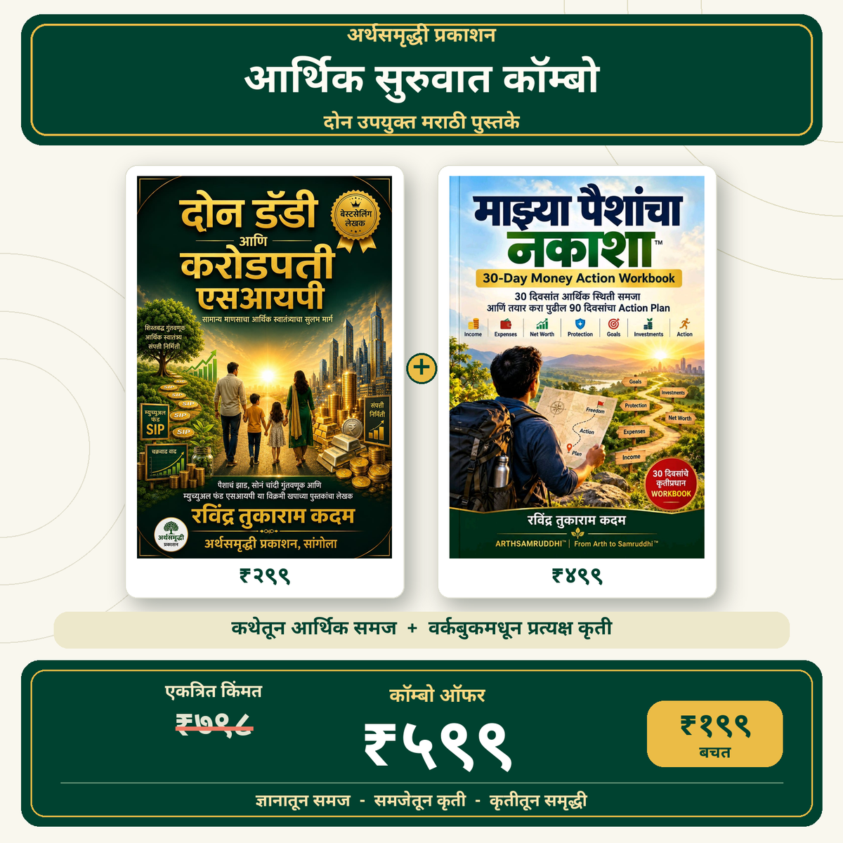 दोन डॅडी आणि माझ्या पैशांचा नकाशा | कॉम्बो ₹५९९ | अर्थसमृद्धी